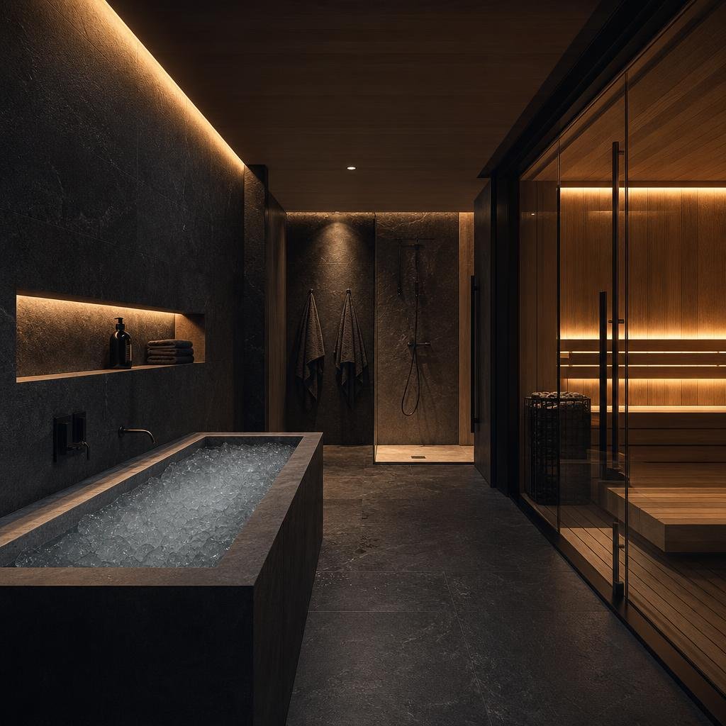 Interior visualisation of the dedicated recovery spaces at Pulse Point in Al Quoz